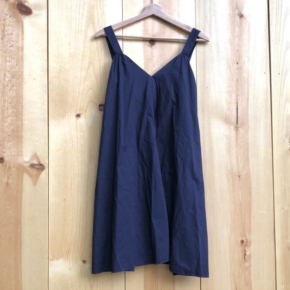 COS Dark Navy Sleeveless A-Line Dress